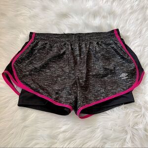 Umbro Black, Grey ,Pink,Active Shorts Size Large